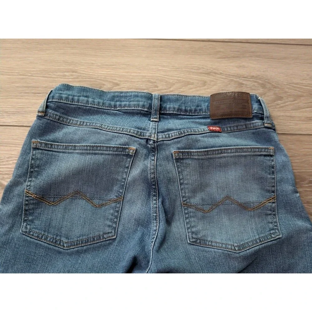 WRANGLER MEN'S BLUE JEANS Premium Quality Straight Fit Stretch Sz  30X30 GUC